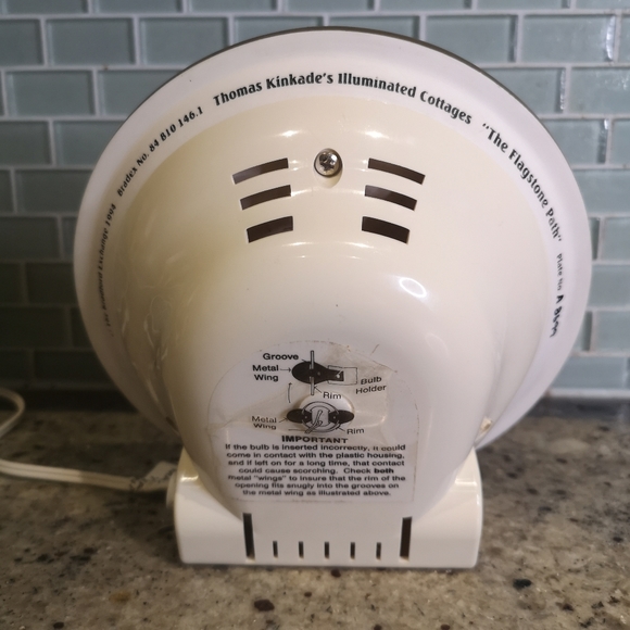 Vintage Bradford Exchange Thomas Kinkade Illuminated Cottages The Flagstone Path - Picture 3 of 11